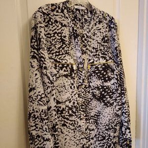 Calvin Klein blouse with zippers